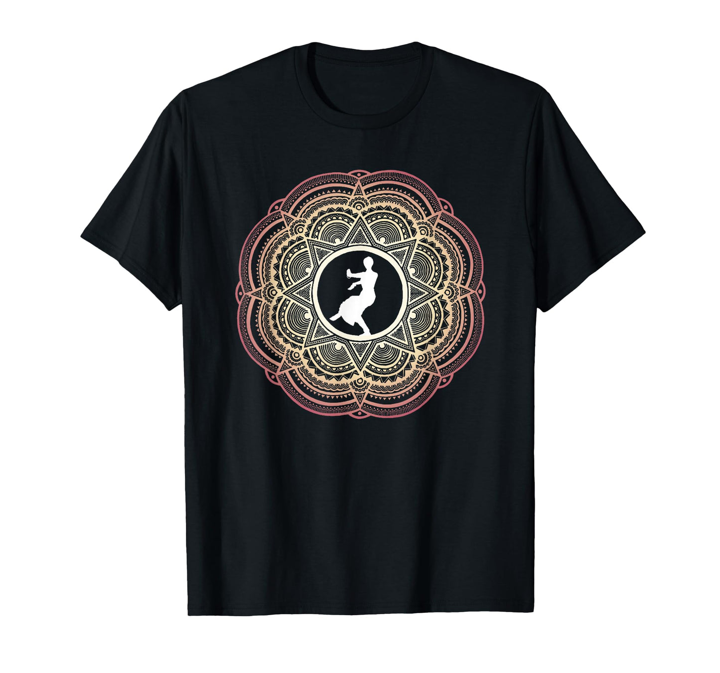 Indian Classical Dance - Mandala Design T-Shirt