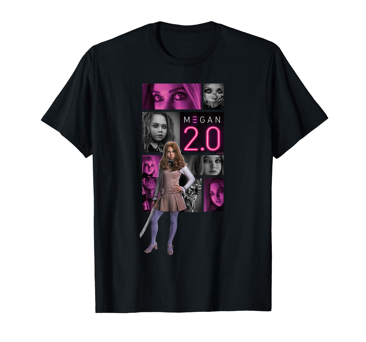 M3GAN 2.0 Killer Collage T-Shirt