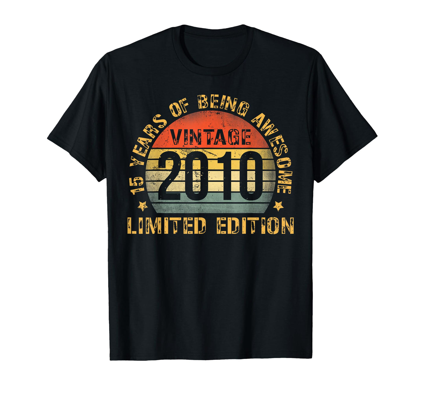 15 Year Old BDay Decorations Son Boy 15yr 2010 15th Birthday T-Shirt