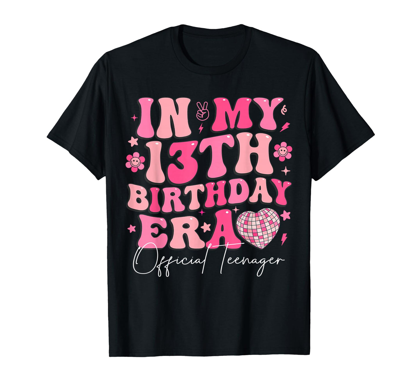 Retro In My 13th Birthday Era 13 Years Old Official Teenager T-Shirt