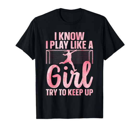 Funny Soccer Art for Women Girls Soccer Player Soccer Lover T-Shirt