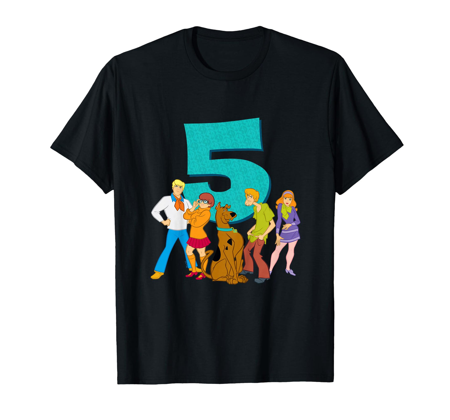 Kids Scooby-Doo 5th Birthday This Meddling Kid is 5 T-Shirt