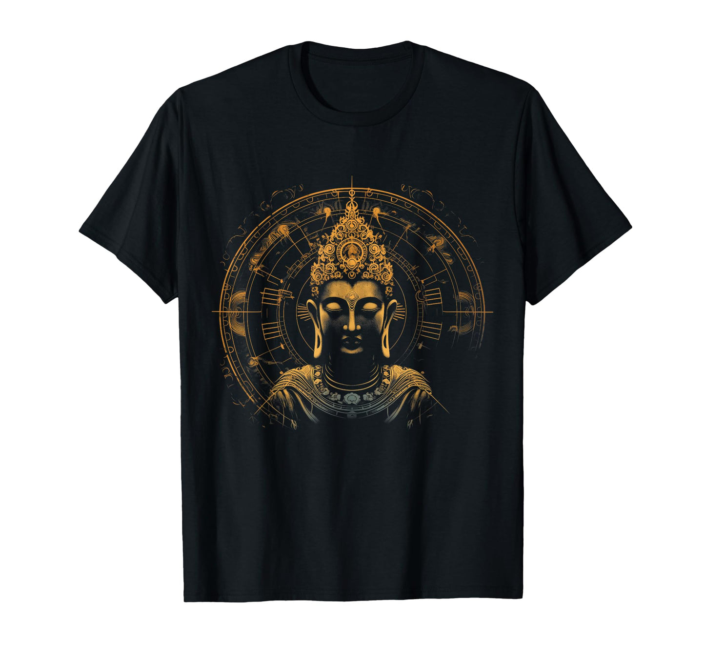 Buddha Mandala Buddhism Spiritual Yoga Yogi Zen Buddhist T-Shirt
