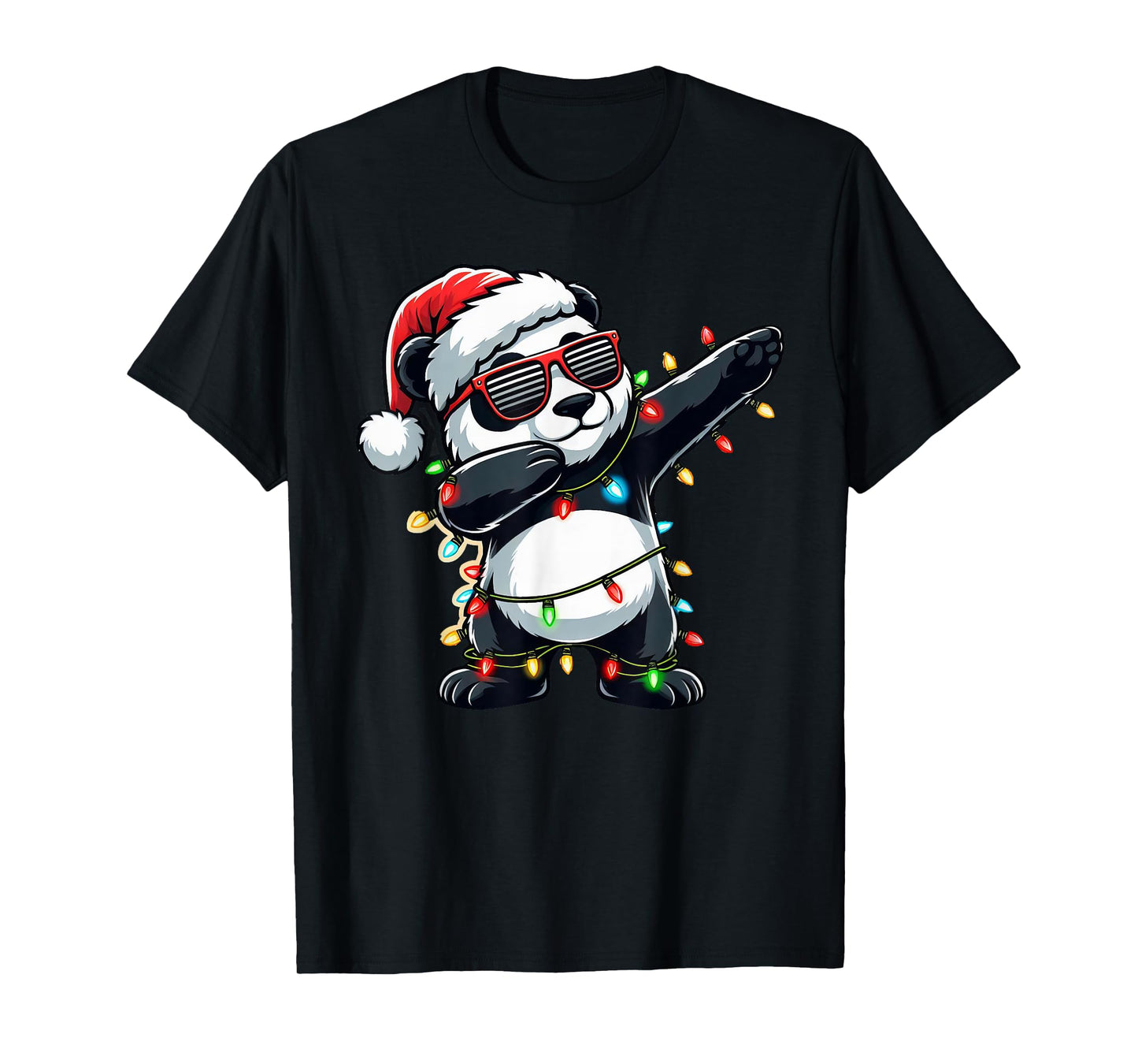 Dabbing Panda Xmas For Kids Boys Girl Panda Lover Christmas T-Shirt