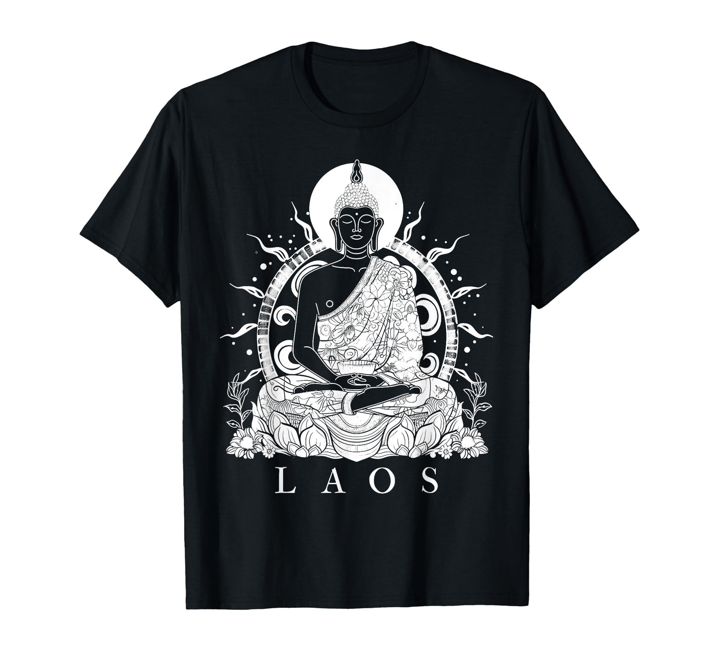 Laos Buddha Vintage Buddhist Souvenir T-Shirt