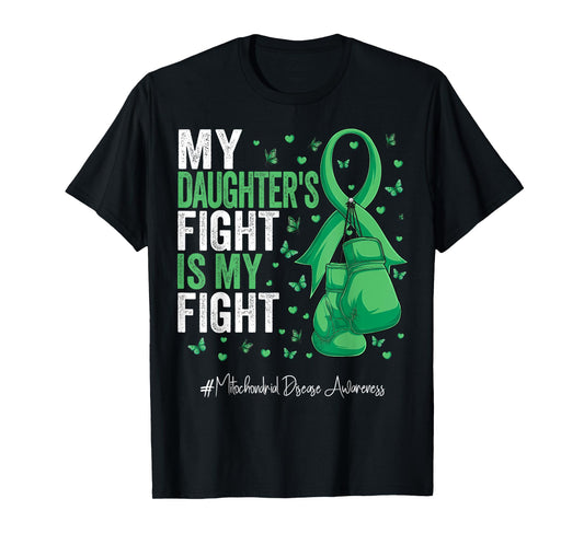 Green Ribbon Daughter Mitochondrial Disease Awareness T-Shirt