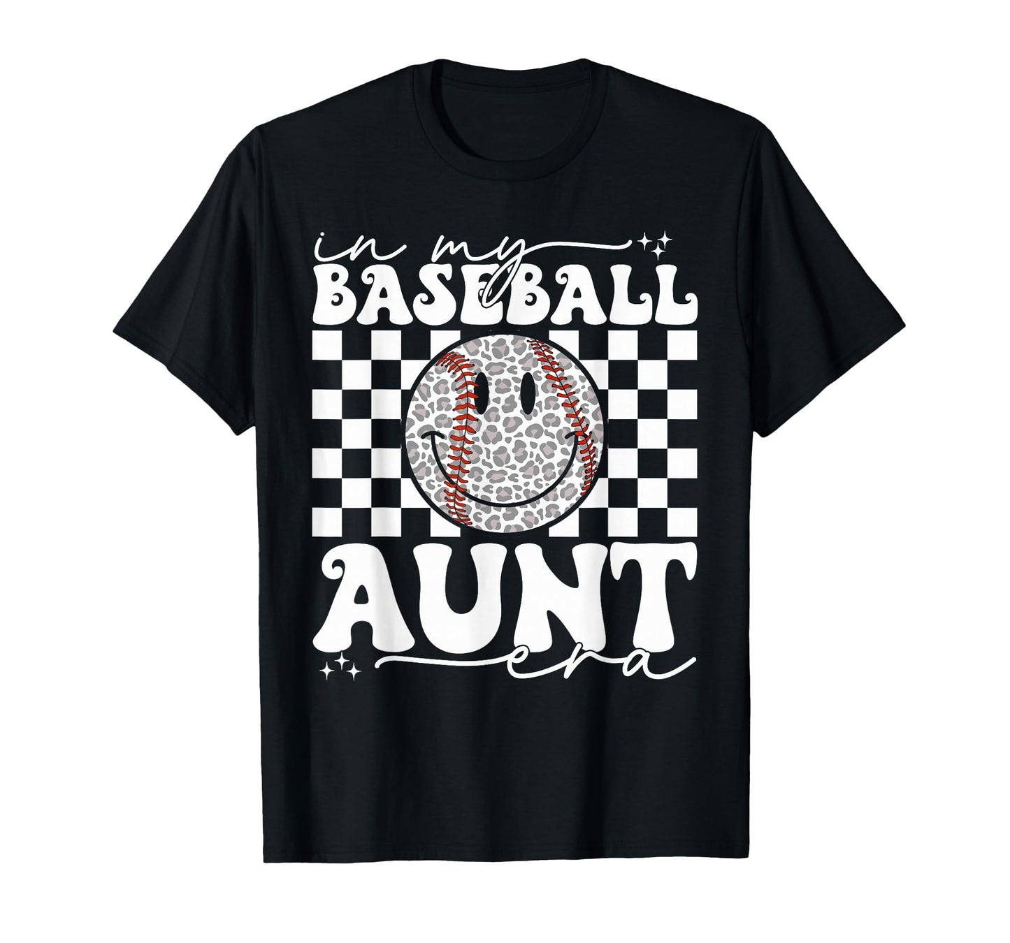 Groovy Vintage In My Baseball Aunt Era Baseball Aunt Auntie T-Shirt