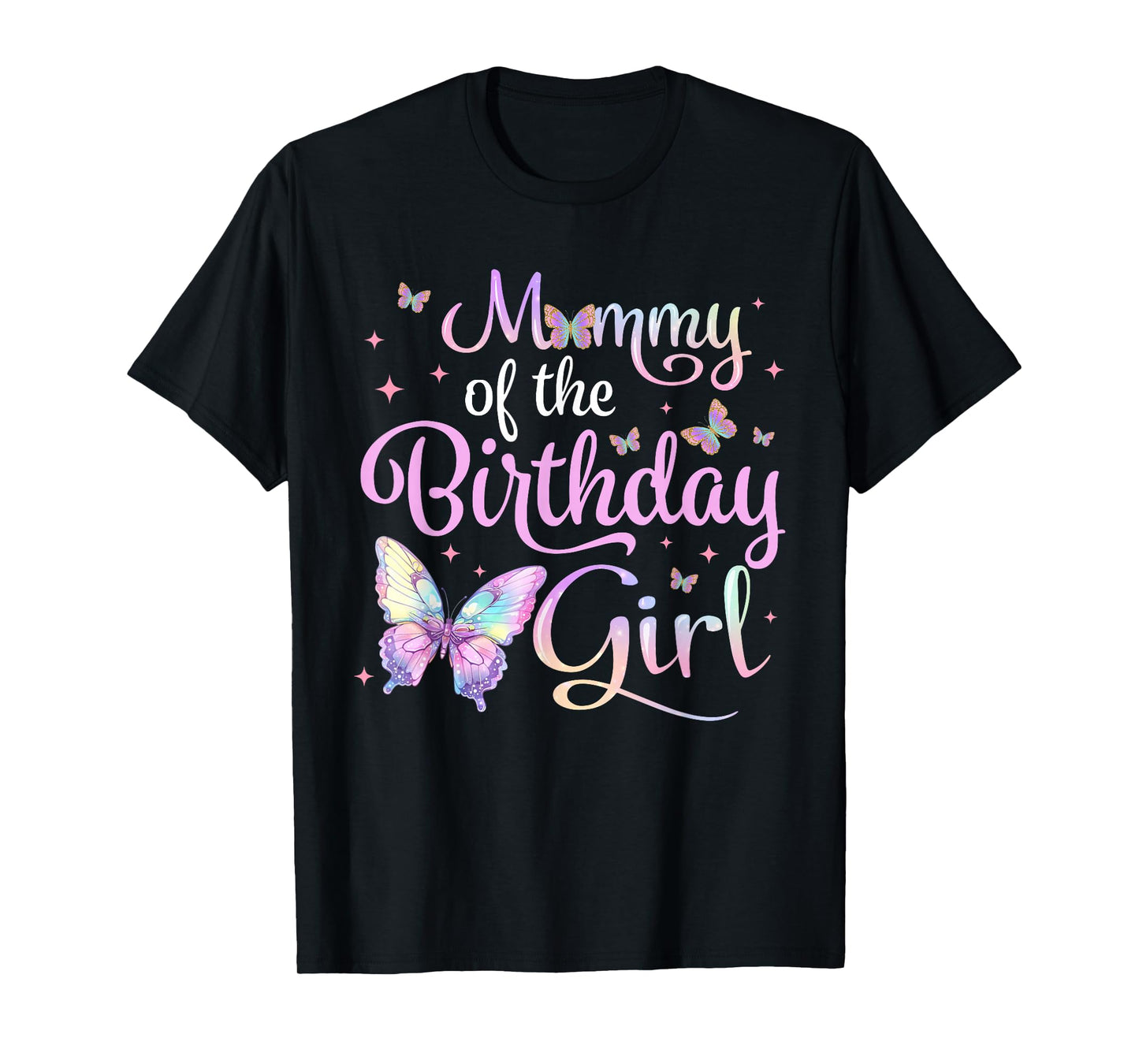 Mommy of The Birthday Girl Butterfly Party Family Matching T-Shirt