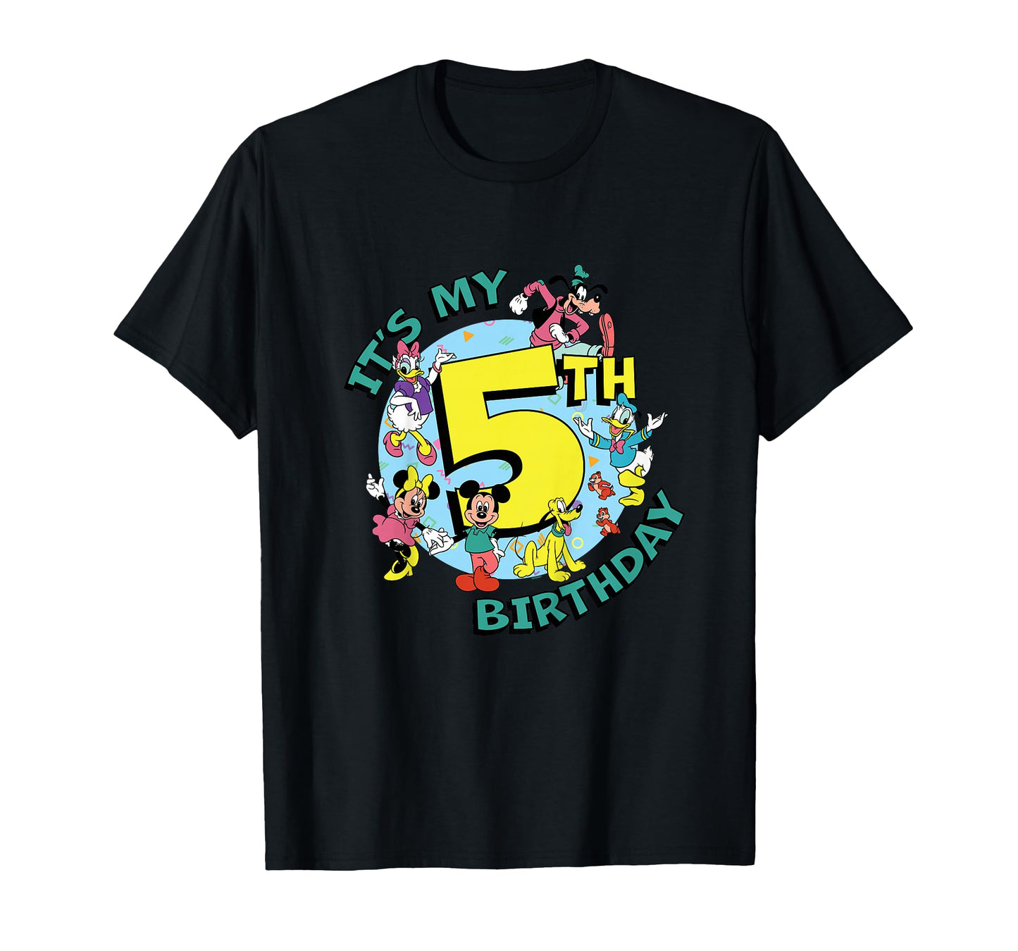 Disney Mickey and Friends It’s My Fifth 5th Birthday T-Shirt