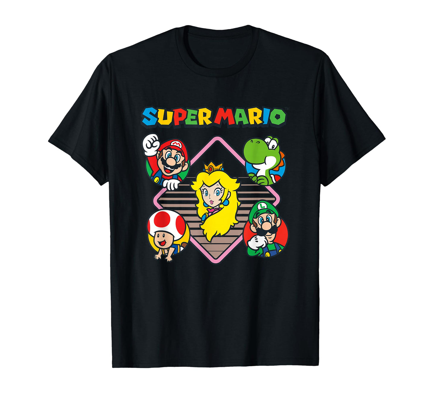 Super Mario Bros Vintage Princess Peach & Friends T-Shirt