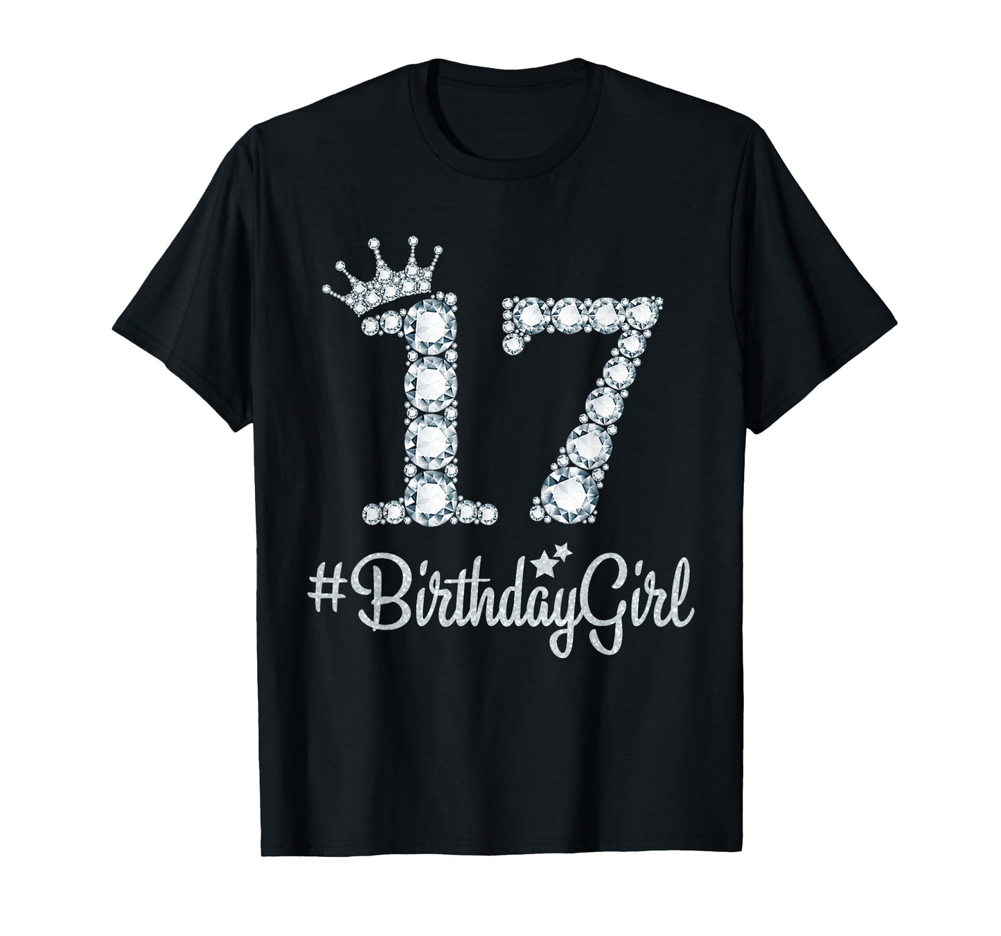 17 BirthdayGirl 17 Years Old Happy 17th Birthday Girl T-Shirt