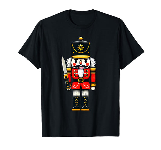Cute Funny Christmas Happy Holiday Pajama Gift Tee Unisex-Adults Winter Black Short Sleeve T-Shirt Small Classic Fit Pajama Shirt Holiday-Themed T-Shirt
