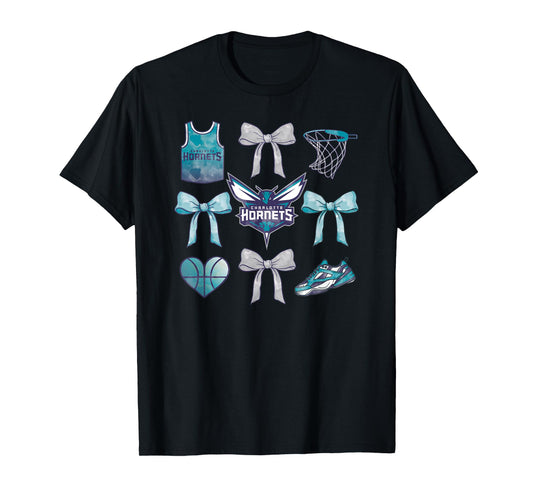 NBA Charlotte Hornets Bow Grid T-Shirt
