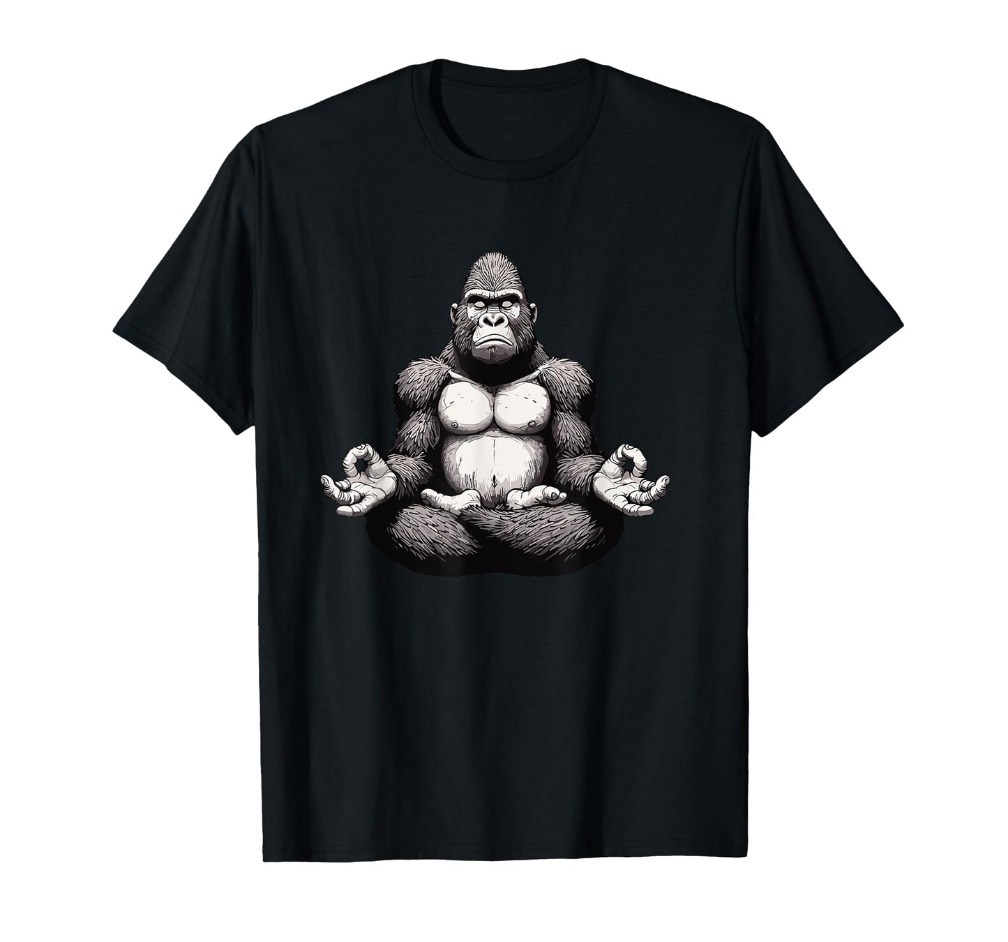 Meditation Gorilla Yoga Pose Relaxing Animal T-Shirt