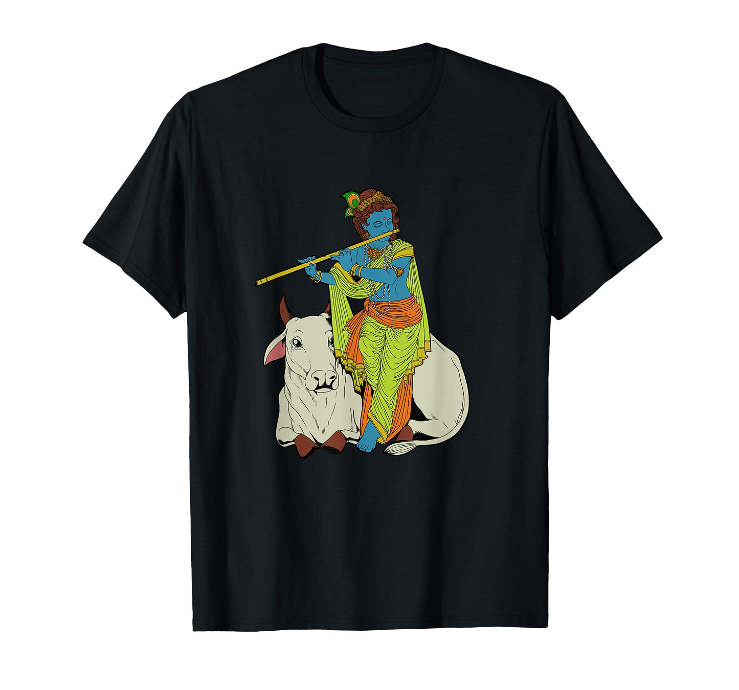 Hindu god - the blue flute player Krishna T-Shirt