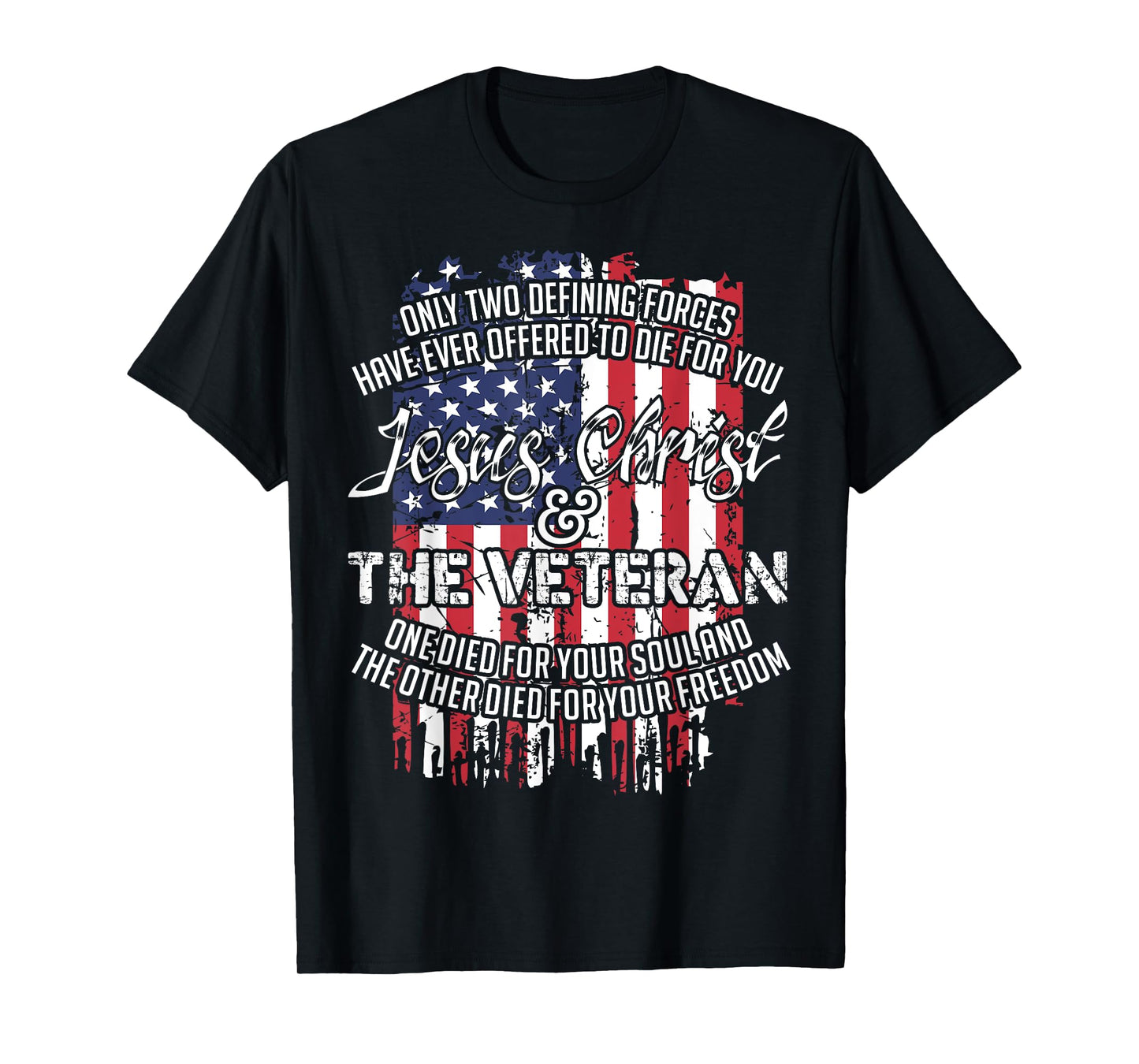 Jesus Christ And The Veteran T-Shirt Tshirt T-Shirt
