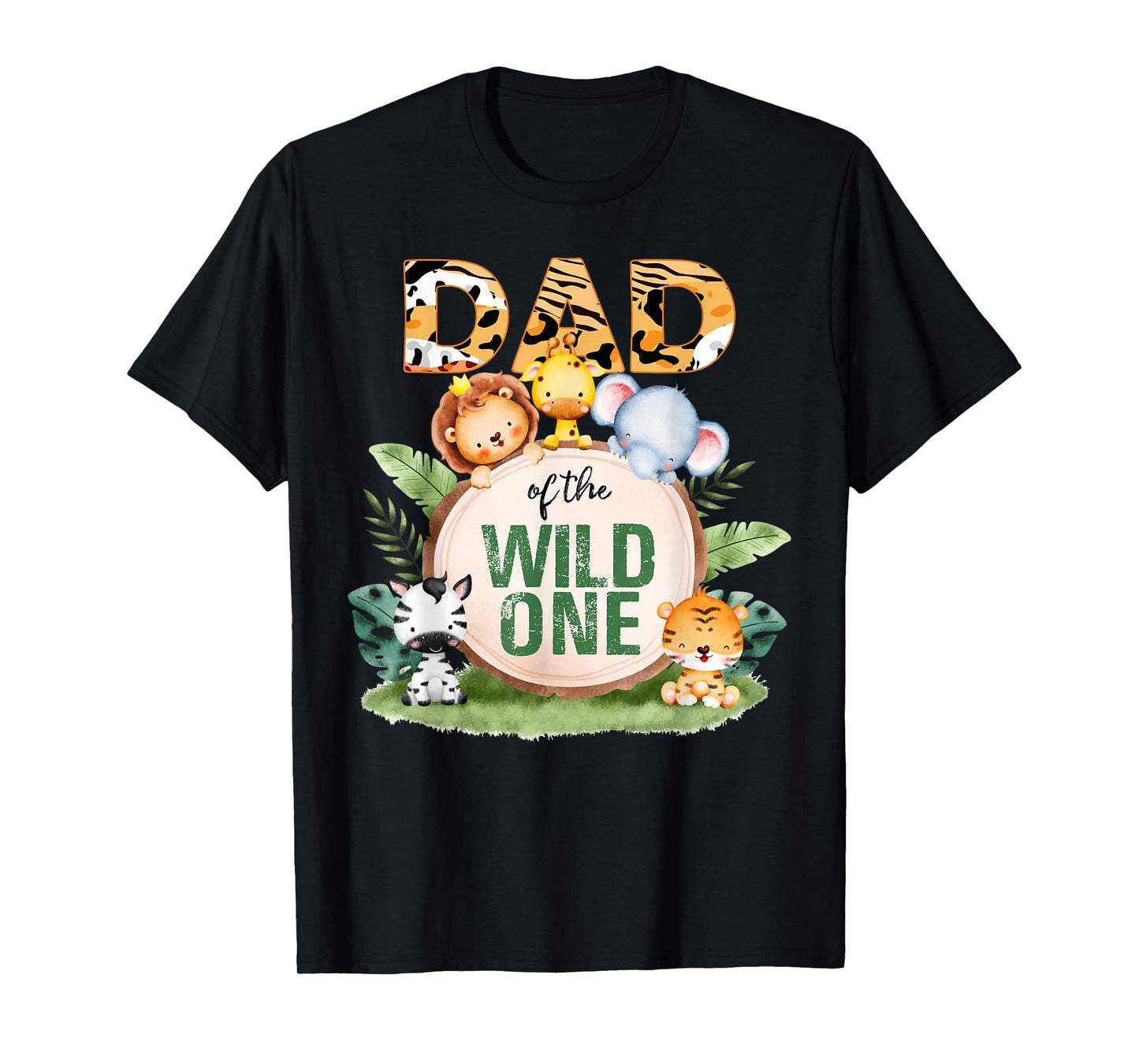 Dad Of The Wild One 1st Birthday Safari Family Matching T-Shirt