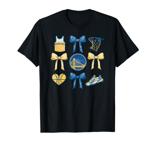 NBA Golden State Warriors Bow Grid T-Shirt