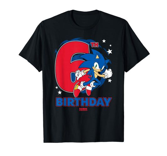Sonic The Hedgehog Epic Sonic 6th Birthday Big Chest Logo T-Shirt