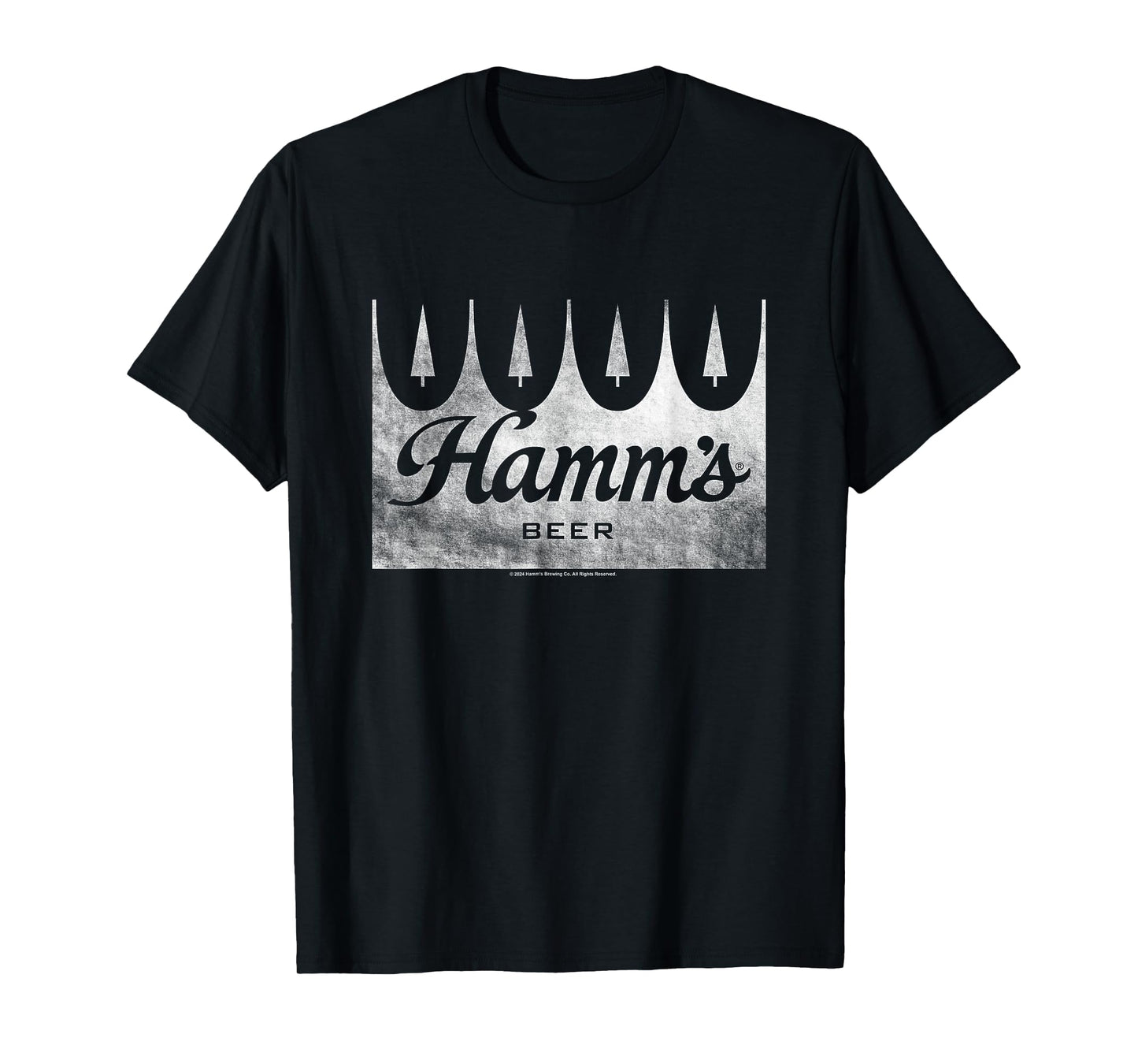 Hamm's Distressed Wood Sign Beer Badge T-Shirt