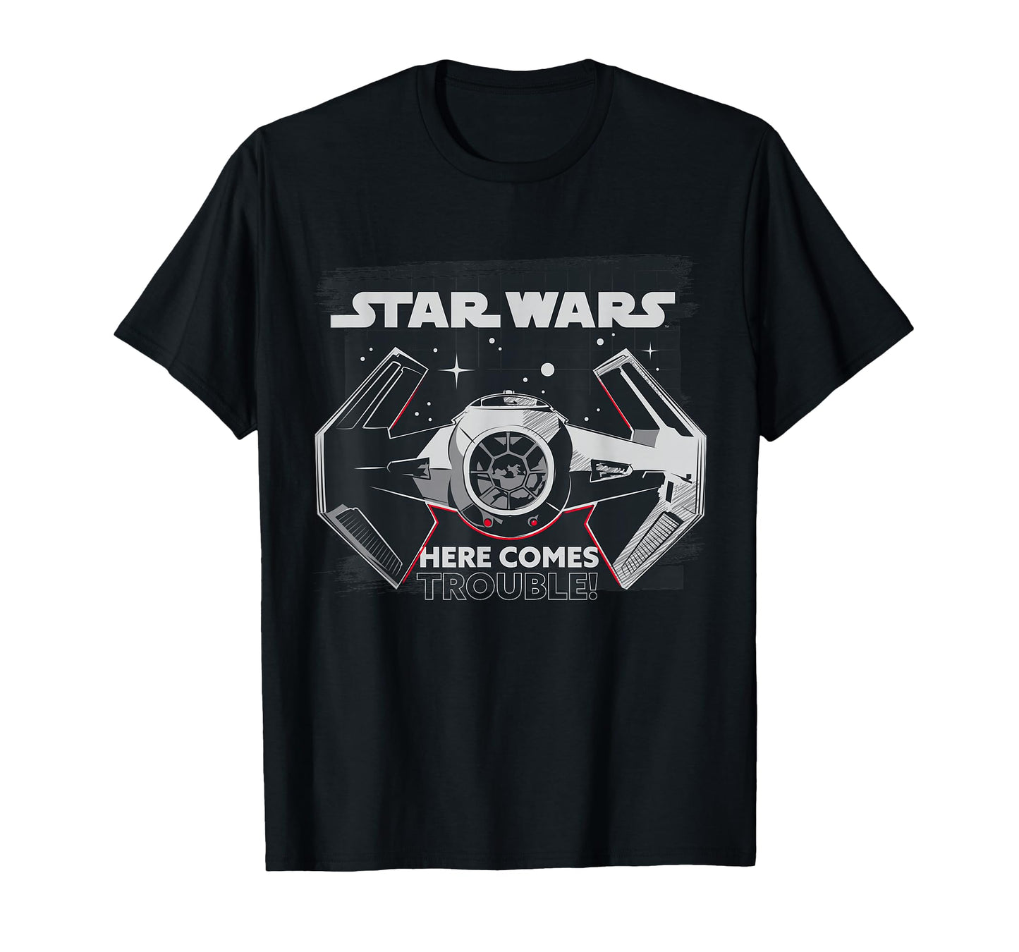 Star Wars Classic Empire TIE Fighter Here Comes Trouble T-Shirt