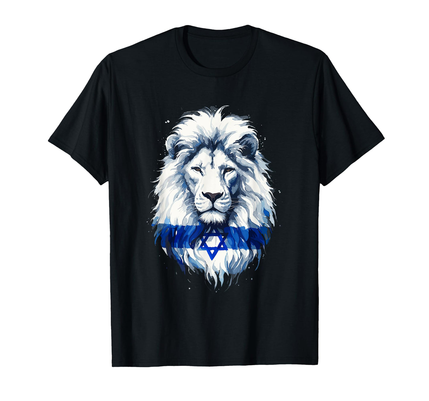 Jewish Israel Flag Lion David Star Yisrael Proud Israelites T-Shirt