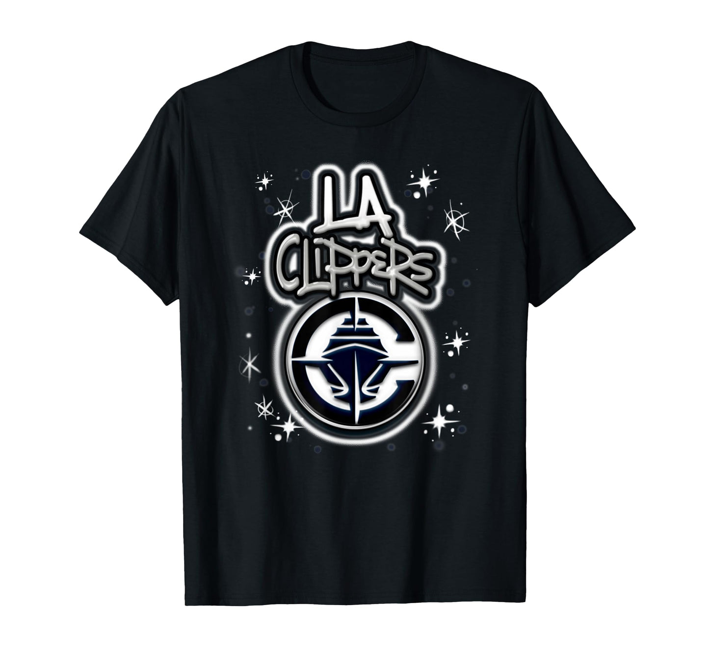NBA Los Angeles Clippers Airbrush Logo T-Shirt