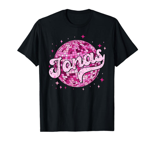 Retro Jonas First Name I Love Jonas 80's Vintage T-Shirt