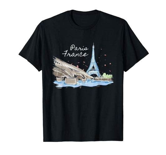 Paris France I Travel Eiffel Tower French French France T-Shirt
