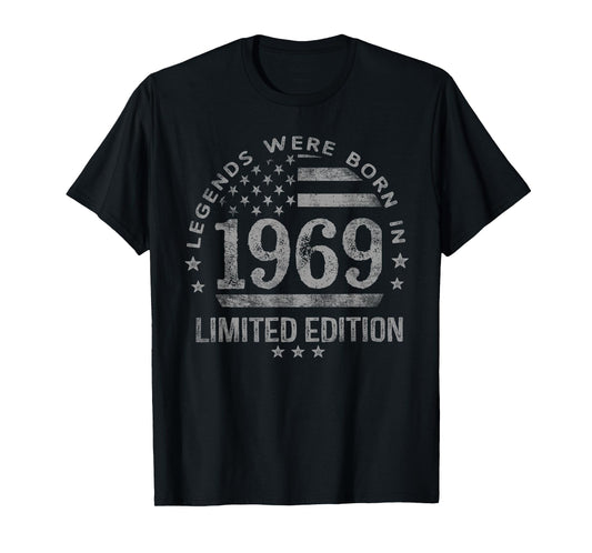 Legends were Born in 1969 USA Flag T-Shirt