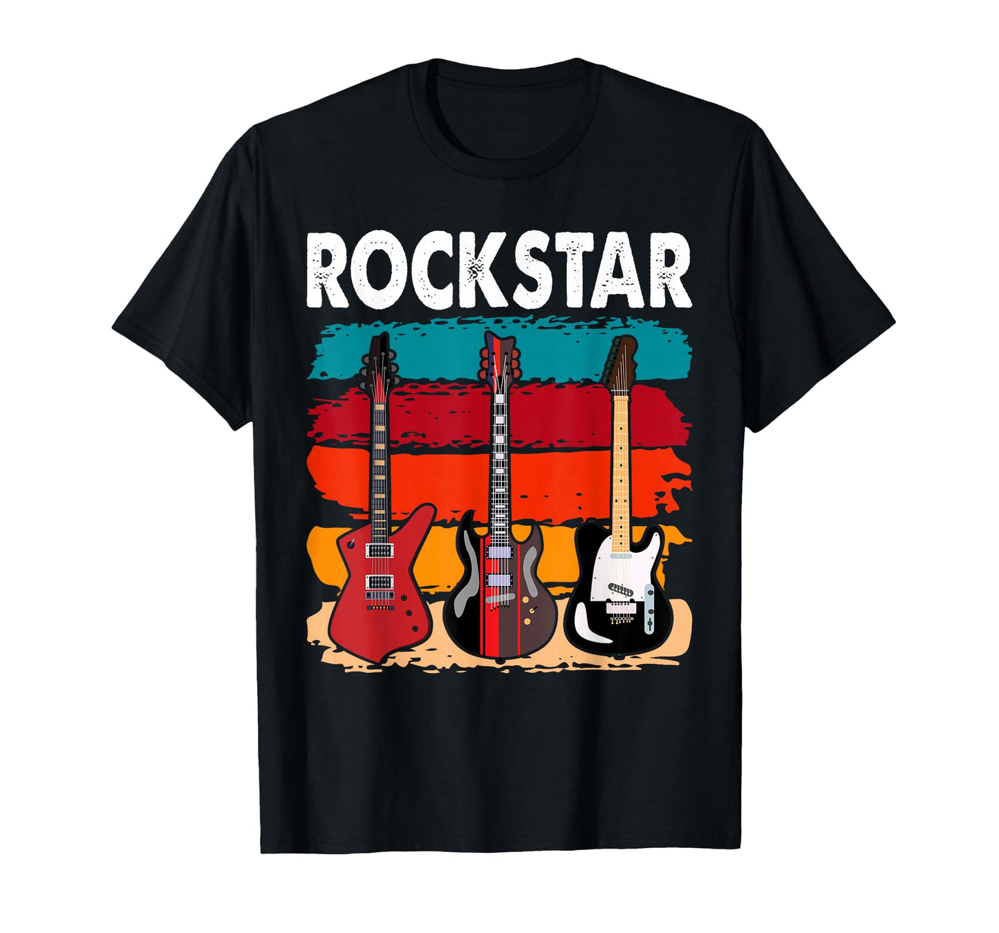 Rockstar Kids Vintage Guitar T-Shirt