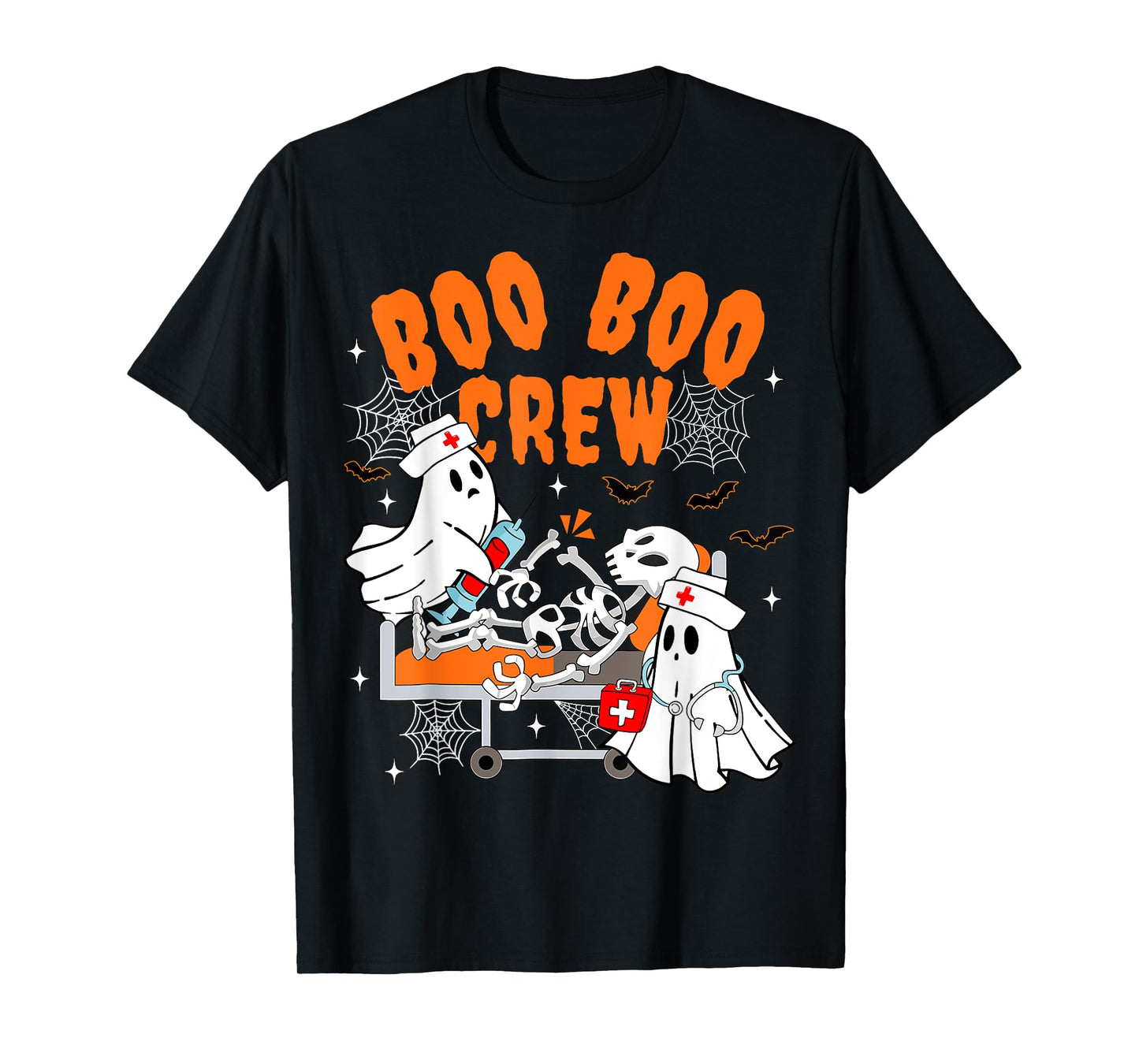 Boo Boo Crew Halloween Ghost Nurse Pediatric Nurse OR Nurse T-Shirt