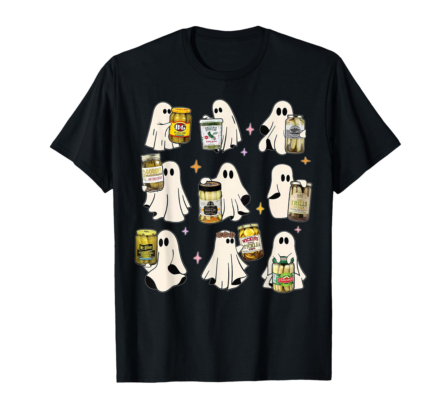 Ghost Canned Pickles Cute Ghost Pickle Jar Canning Season T-Shirt