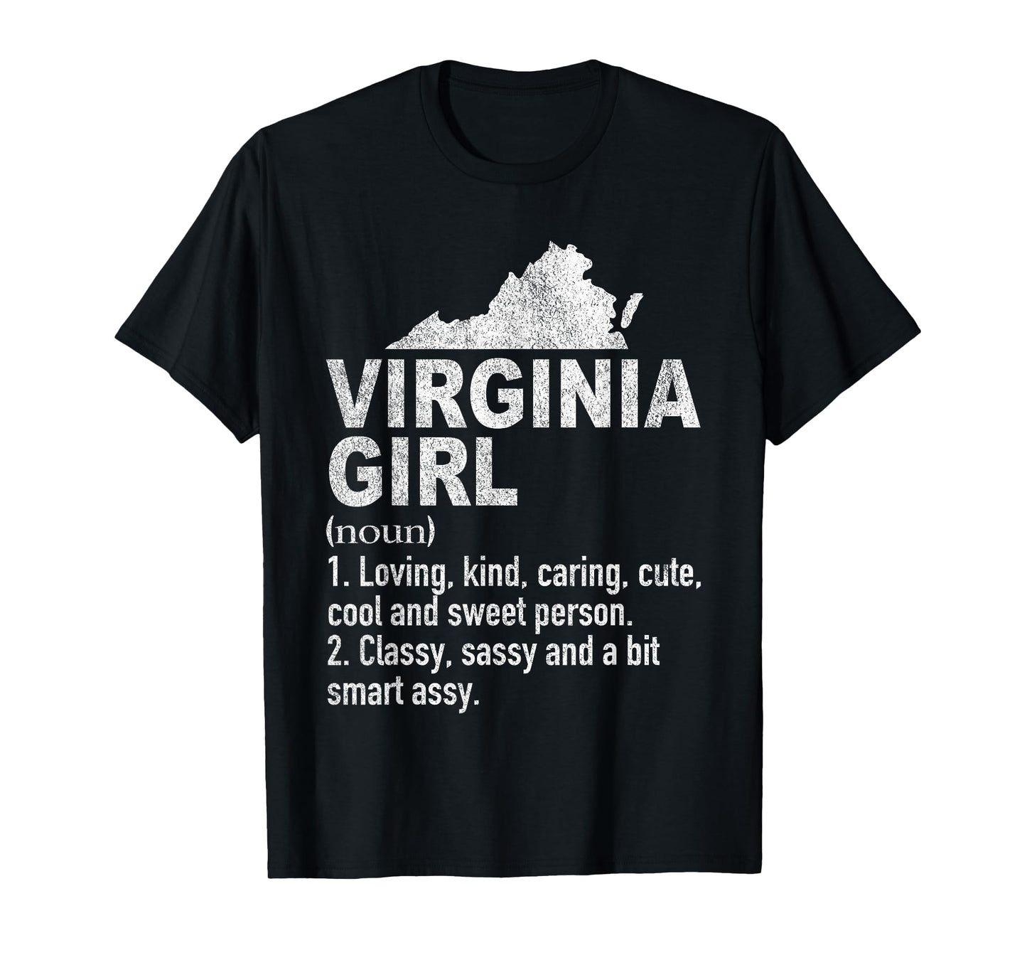 Virginia Girl Definition Funny Hometown Home Virginia T-Shirt