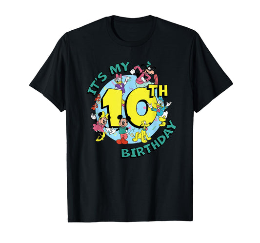 Disney Mickey and Friends It's My Tenth 10th Birthday T-Shirt