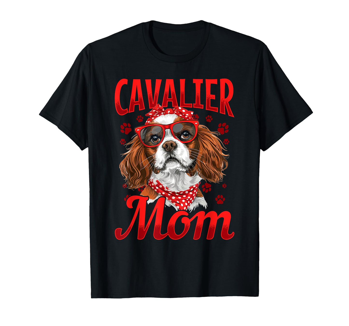 Cavalier King Charles Spaniel Dog Breed Cavalier Mom T-Shirt for Men Women Kids