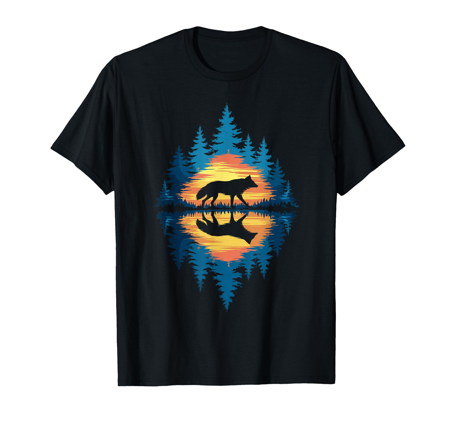 Wolf Forest Nature Wildlife Outdoor Men Women Kids Boys T-Shirt
