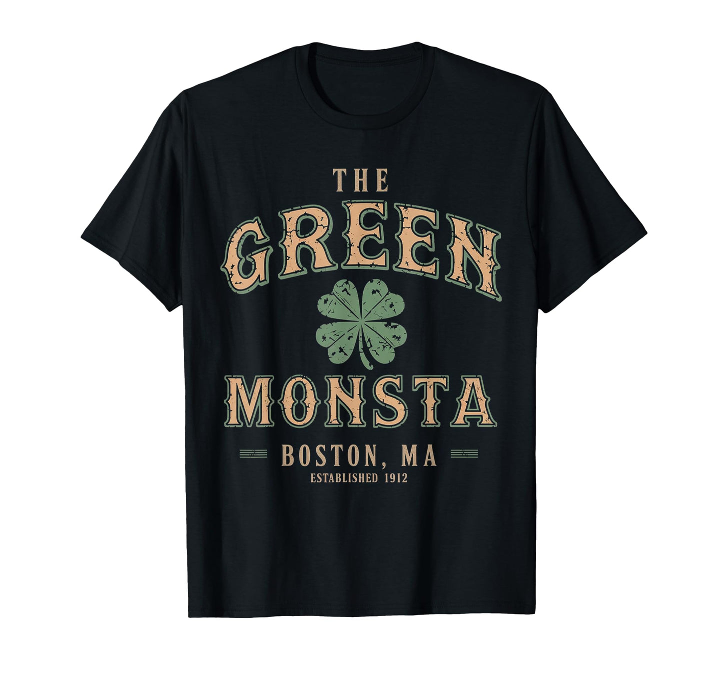 The Green Monsta Outfits St Patricks Day | Boston Name Proud T-Shirt