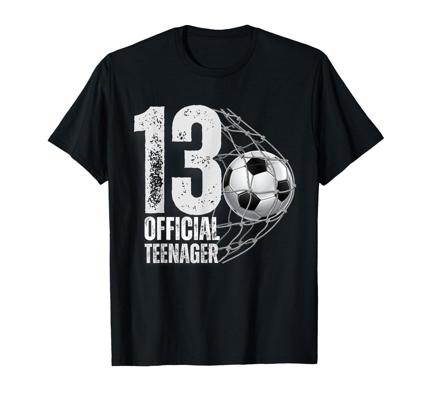 13 Years Official Teenager Soccer 13th Birthday Boys Girls T-Shirt