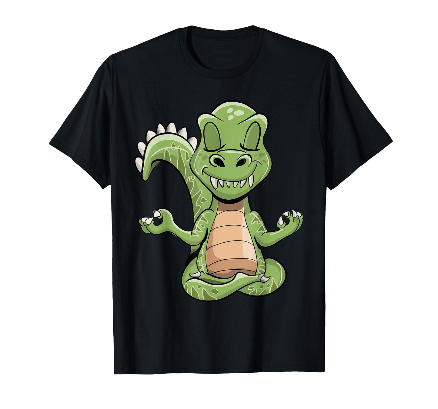Dino Yoga Dinosaur Dragon Meditating T-Rex Yogasaurus Zen T-Shirt