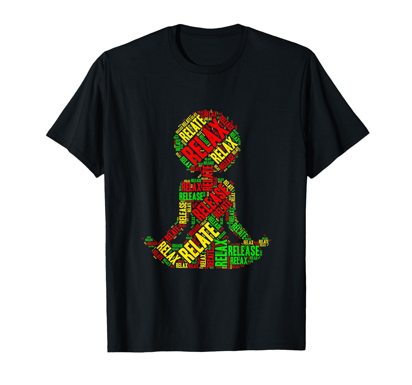 Relax, Relate, Release Afro Yoga T-Shirt