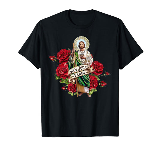 San Judas Tadeo Rose T-Shirt