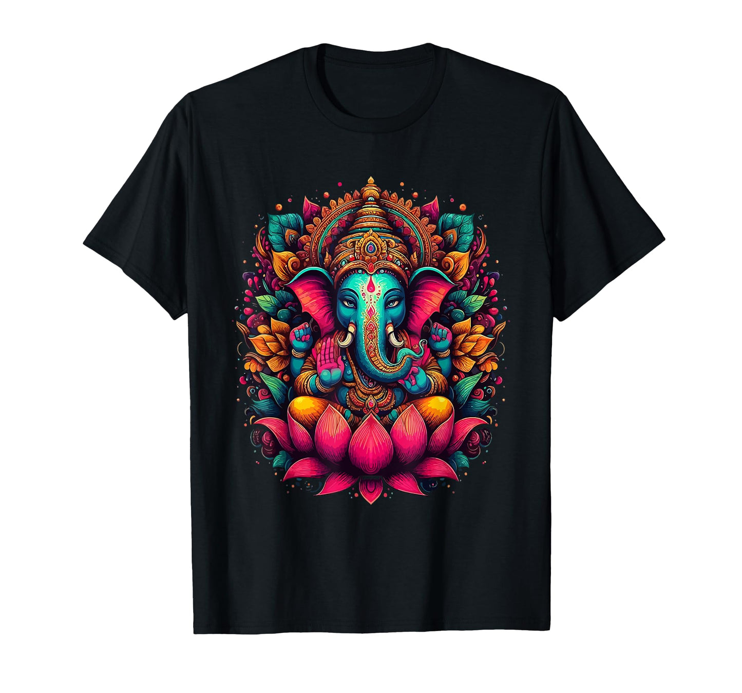Meditation Yoga Ganesh Hindu God Namaste Tees Ganesh Symbol Yoga Hindu Elephant God Ganesha Puja T-Shirt