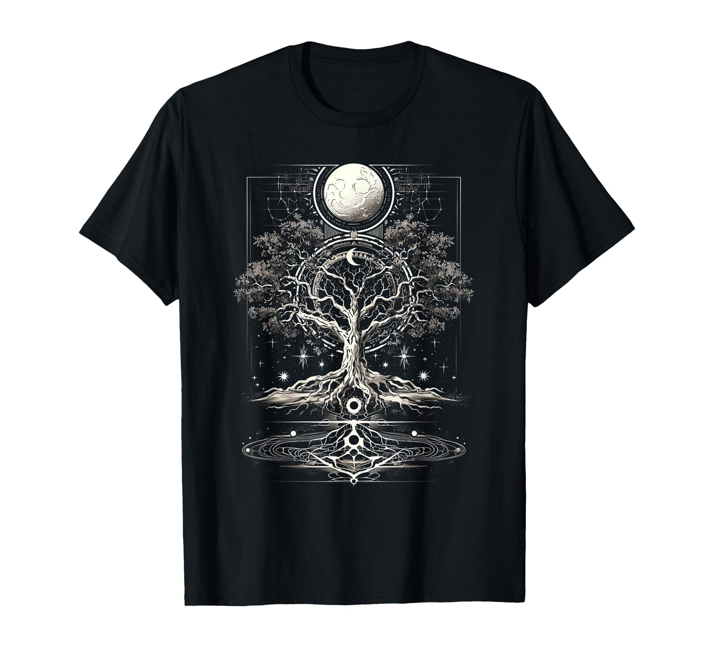 Yggdrasil Tree of Life with Moon Phases T-Shirt