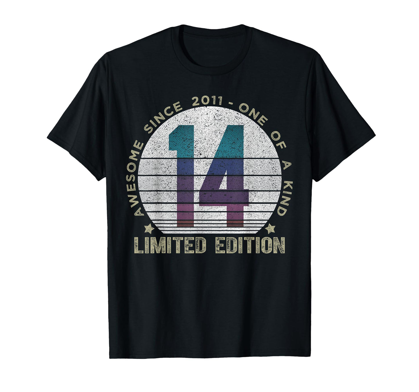 14 Year Old Gifts Vintage 2011 Limited Edition 14th Birthday T-Shirt