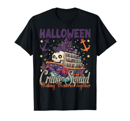 Halloween Cruise Squad 2025 Halloween Trip Family Cruising T-Shirt