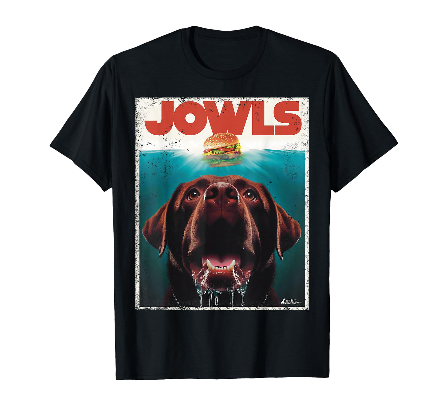 Funny Chocolate Lab Jowls, Labrador Retriever Dog Mom Dad T-Shirt