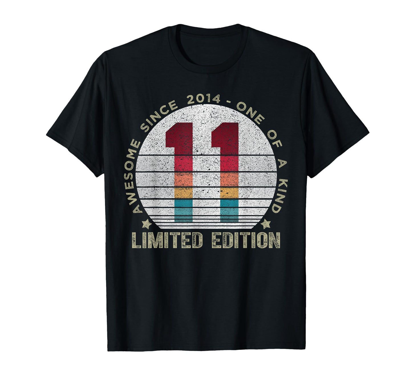 11 Year Old Gifts Vintage 2014 Limited Edition 11th Birthday T-Shirt