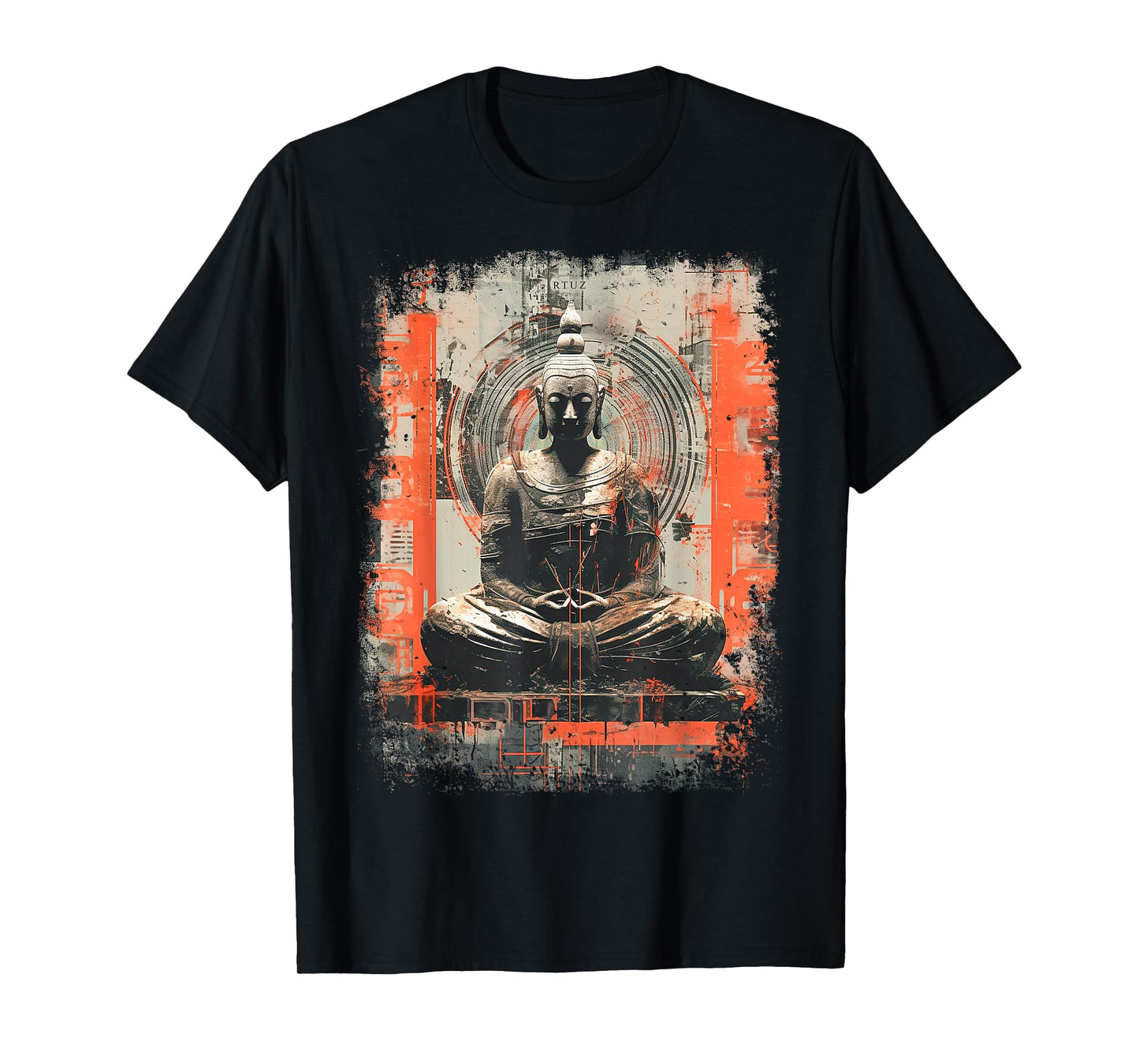 Hip Hop Y2K Vintage Hipster Retro Edgy Streetwear Buddha T-Shirt