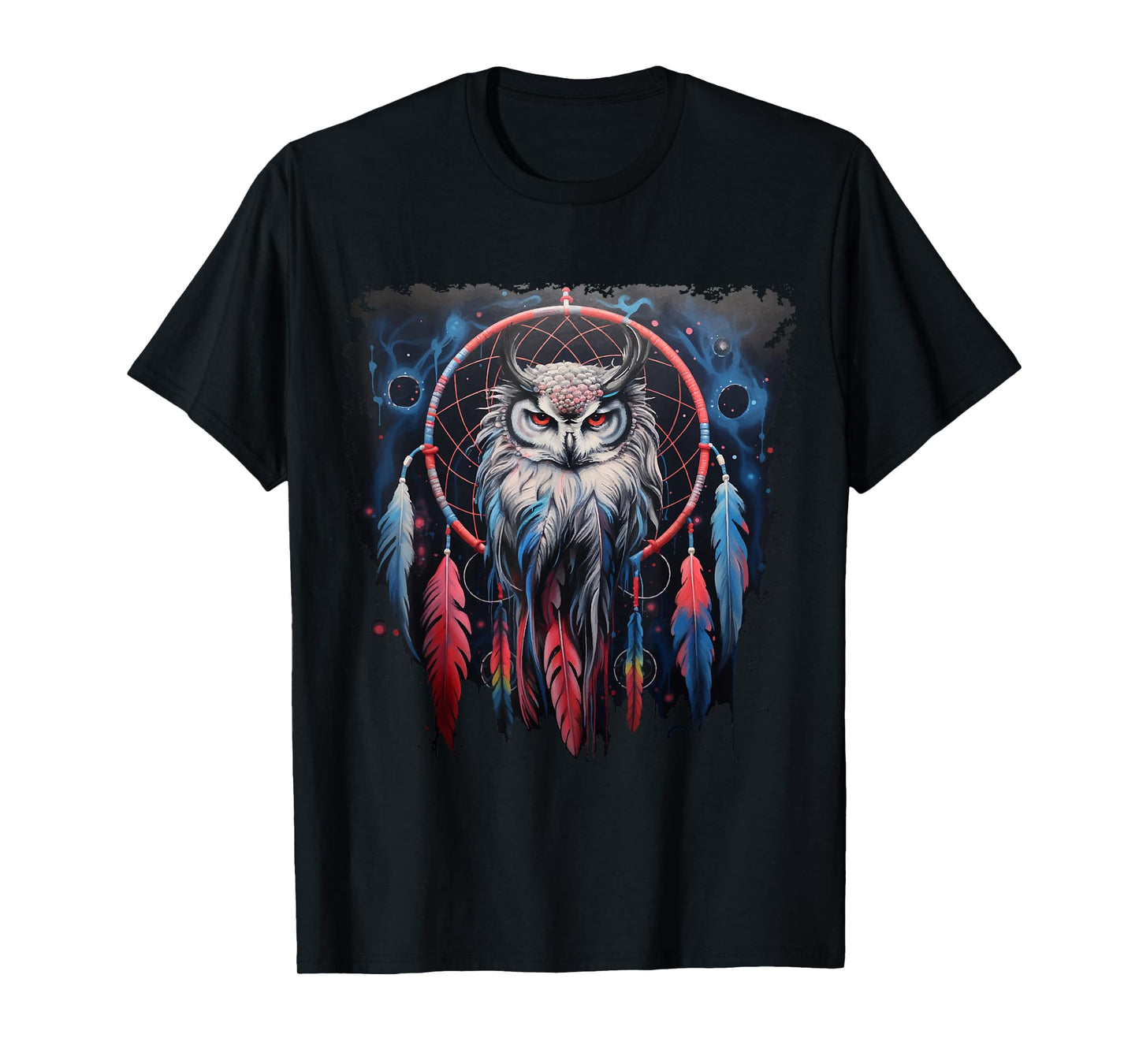 Owl T-Shirt Dream Catcher Spiritual Dream Catcher Owl T-Shirt